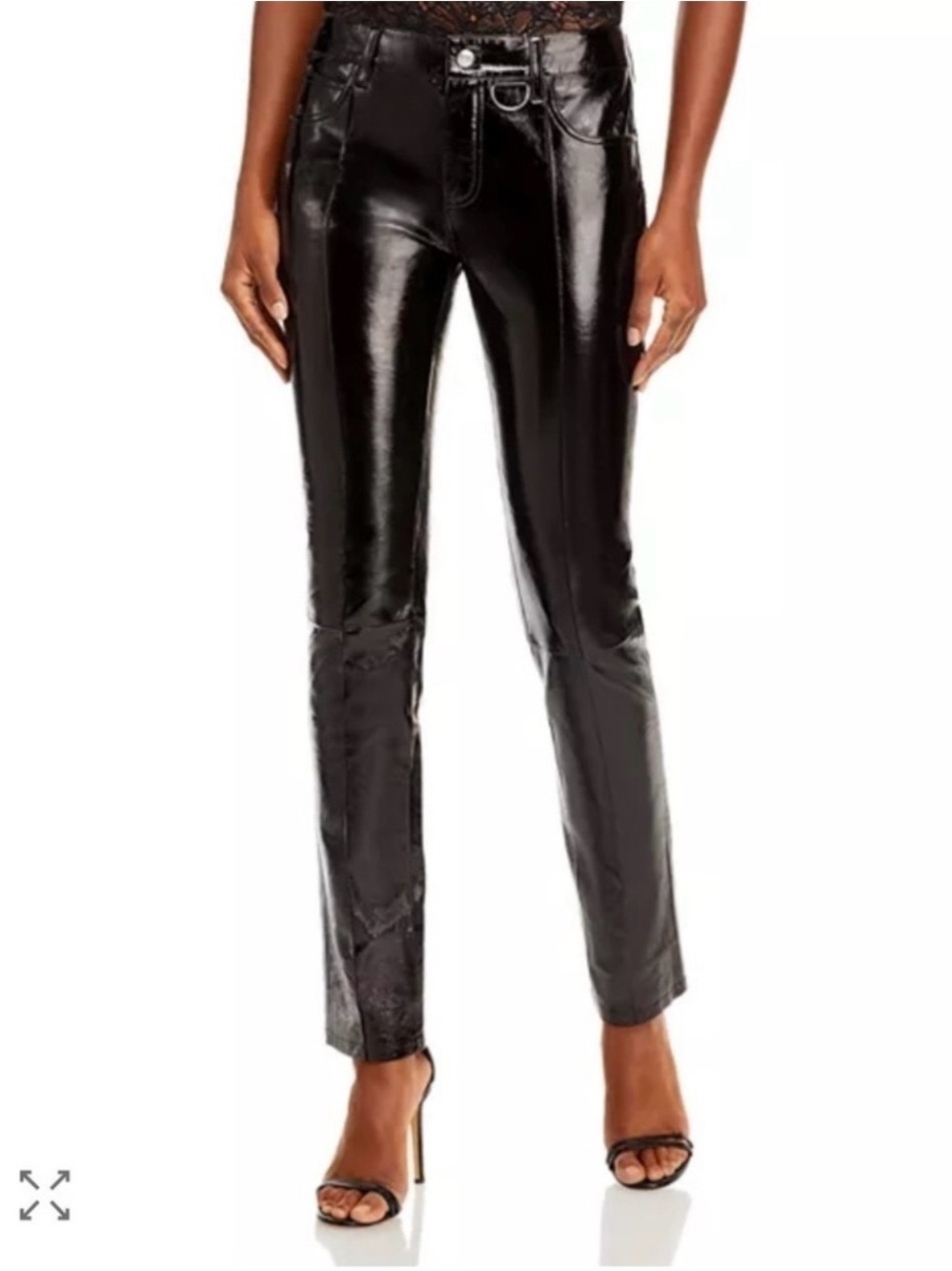 Zadig & Voltaire Peko Vinyle Black Patent Leather Pants FR 34 US 2 NWT $998